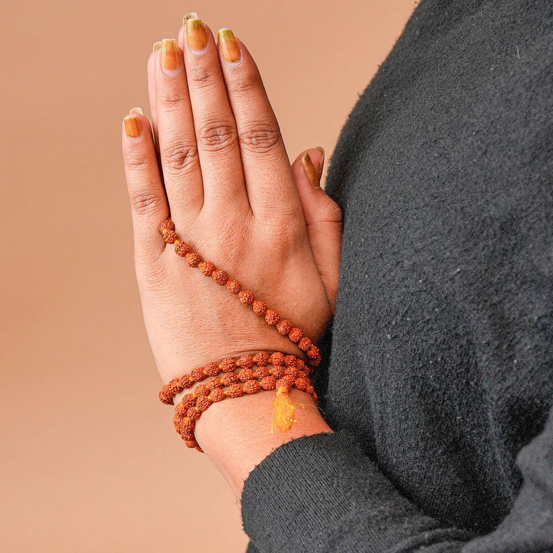 5 Mukhi Rudraksha Mala | 108 Beads for Health, Wealth & Protection